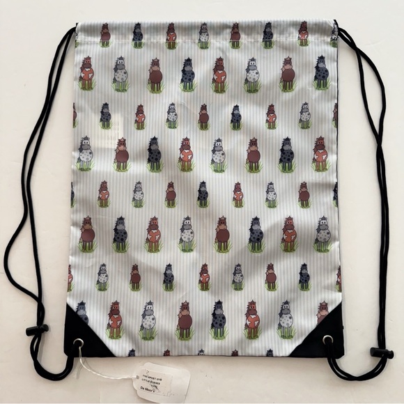 Handbags - Horse Drawstring Backpack Bag